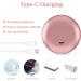 Kintion LED Lighted Travel Makeup Mirror 1X/10X Rechargeable Compact Pocket Mirror - Rose Gold - Buy Online on GoSupps.com