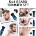 Beard & Body Hair Trimmer Set - 5-in-1 Grooming Kit with Adjustable Length Nose Hair Trimmer & Long-Lasting Battery | Travel-Friendly International Shipping - Buy Online on GoSupps.com