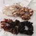 6 Pcs Silk Hair Scrunchies Hair Ties Set - Classic Color Hair Elastic Bracelet Ponytail Holders for Women and Girls - 4.5 Inch (Pack of 6) - Buy Online on GoSupps.com