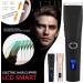 Professional Cordless Hair Clippers Kit - Rechargeable Hair Trimmer with 4 Guide Combs & LCD Display - Ideal Gift for Men Fathers & Boyfriends (Gold - Buy Online on GoSupps.com