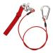 VGEBY Freediving Lanyard Safety Rope 316 Pro Stainless Steel Clip with Dive Wristband Safe Lifeline Red