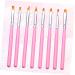 minkissy 3 Sets Gel Nail Brush Nail Art Supplies Detail Drawing Brush Nail Gel Kit De Manicura Nail Art Tips Builder Gel Builder for Nails Builder Gel for Nails Pink Tool Painted - Buy Online on GoSupps.com