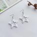 Shop Feylie Fashion Earrings - Blue Hollow Star Pendant Dangling Creoles for Women & Girls - Buy Online on GoSupps.com