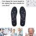 EUK Magnetic Orthopedic Insoles for Pain Relief | Breathable Acupressure Insoles | Deodorant & Heel Pain Prevention - Black (1 Pair) - Buy Online on GoSupps.com
