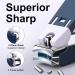 Jenney Nail Clipper with Catcher - Sharp Stainless Steel Cutters for Fingernails and Toenails - No Splash Professional Nail Clippers with File - Durable Blue Trimmer for Women and Men - Buy Online on GoSupps.com
