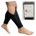 Original Shin 20-30 mmHg Compression Leg Swelling Calf Zipper Sleeve (Black 3X-Large) Black 3X-Large