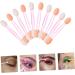 Mikinona 100pcs Eye Shadow Stick Eyeliner Applicator Brush Eyeshadow Applier Comestic Mini Pink Rubber Cotton 6.20X0.50X0.50CM Pink - Buy Online on GoSupps.com