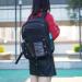 Heavy Duty Mesh Backpack - Semi-Transparent College Student Bookbag with Bungee and Padded Straps for Commuting, Swimming, Beach & Outdoor Sports - Black - Buy Online on GoSupps.com