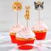 SAMOKA Cat Cupcake Toppers 24 PCS Pet Cat Themed Birthday Party Supplies Baby Shower Party Decorations(double-sided) - Buy Online on GoSupps.com