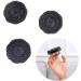 Tovinanna 4-Piece Head Massage Brush Set for Curly Hair - Men's Scalp Shampoo & Palm Brushes - Black Color - 8.5x8.5x4cm - Buy Online on GoSupps.com