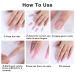 Buy 24pcs Glitter Powder Press on Nails - Short Square False Nails with Silver White French Tip - Full Cover Acrylic Nails for Women & Girls - Buy Online on GoSupps.com