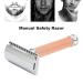 Buy Safety Manual Razor - Men's Double Edge Beard Shaver Handle with Base (No Blade) - Premium Quality for Precision Shaving - Buy Online on GoSupps.com