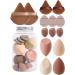 Powder Puff 14 Powder Puff Reusable Velvet Powder Puff with Strap Triangle Powder Puff Soft Cosmetic Foundation Powder Sponge Cushion Puff Resuable Foundation Sponge With Strap forDry Makeup Light Coffee - Buy Online on GoSupps.com