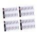 Baluue 4pcs Eyebrow Stickers False Eyebrows Dark Brown Hair Like Eyebrows Water Transfer Paper with Soy Ink