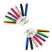 14 pieces of aluminum alloy sport pipe whistle triller whistle emergency whistled with key rings survival emergency apply to referees hiking camping climbing (seven colors)