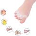 Yoga Gel Toe Separators - Foot Pain Relief & Toe Straightener Spreader - Silicone Toe Spacers for Bunions & Hammer Toe - 2 Pairs White - Buy Online on GoSupps.com
