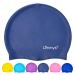 Limmy's premium bathing cap children bathhauba children - long and short hair swimming cap children and bathing cap for girls boys - high quality stretchy & comfortable bathing cap s dark blue s