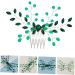 DOITOOL Hair Accessories for Women Rhinestone for Hair Rhinestone Hair Side Comb Updo Hair Accessories Wedding Headpiece for Bride Green Hair Accessories Women's Wild Hair Comb Crystal - Buy Online on GoSupps.com