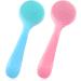 Comnico 2-Pack Manual Facial Cleaning Brush - Soft Silicone Skin Washer & Peeling Pads for Deep Cleansing Makeup Residues (Blue & Pink) - International Shipping Available - Buy Online on GoSupps.com