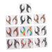 10 paires Autocollants Fard Paupi res Paillet s pour Maquillage Yeux Festival Costume Accessoires D guisement D corations pour Soir es et Carnaval