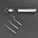 Stainless Steel Threaded Toothpick Hook Ear Wax Removal Tool Set - Electric Ear Vacuum for Home Improvement - Silver - Buy Online on GoSupps.com