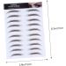 Healeved Fake Eyebrow Stickers 4pcs Eyebrow Stickers Waterproof Eyebrow Transfers 4 Transfer Paper with Ink Tool Hair - Buy Online on GoSupps.com