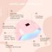 COSCELIA UV LED Nail Lamp 36W | Portable Gel Nail Dryer with Timer | Professional Nail Hardening Lamp (Pink) - Buy Online on GoSupps.com