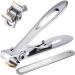 PrettyDiva Wide Jaw Nail Clippers - Straight Blade Heavy Duty Nail Clipper for Thick Nails or Tough Toenails  Extra Large Oversized Toe Nail Clippers Cutter Trimmer for Adults Seniors Elderly. Straight Clippers