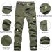 JOMLUN Boys Fleece Lined Hiking Pants - Waterproof & Windproof Kids Cargo Insulated Pant - Winter Green 14-16 Years - Buy Online on GoSupps.com