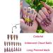 24Pcs Colorful Stiletto Press-On Nails | Glossy Acrylic Sun Moon Cloud Design | Reusable Almond Shape Fake Nails for Men & Women | Perfect for Manicure - Buy Online on GoSupps.com