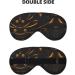 Black and Gold Soft Eye Mask for Sleep | Comfortable Sleeping Eye Mask for Men & Women | Perfect for Travel - Buy Online on GoSupps.com
