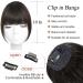 Buy Clip-in Bangs - 100% Real Human Hair Extensions | Wispy Bangs for Women | Natural Black Fringe Hairpieces - Buy Online on GoSupps.com