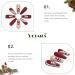 Vatocu Christmas False Nails - Long Snowflakes Glitter Press on Nails for Women and Girls (24pcs) - Buy Online on GoSupps.com