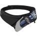 AiRunTech Upgraded No Bounce Hydration Belt Can be Cut to Size Design Strap for Any Hips for Men Women Running Belt with Water Bottle Holder with Large Pocket Fits Most Smartphones Without Bottle Hydration Belt(BK)