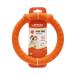 Laroo dog fitness ring dog frisbee indestructible float dog flying disc toy summer pet training for medium large and small dogs (small-18cm orange) small-18cm orange