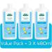 Aleva Naturals Gentle Baby Laundry Convenient Travel Size Value Pack 3 X 480ml - Buy Online on GoSupps.com