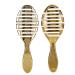 Head Comb Durable Easy Operation Double Sided Pretty Design Portable Hair Brush for Hairdressing(Gold)