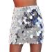 GRAEEN Sequin Dance Skirt | Rave Fringe Hip Skirt for Women & Girls | Party Costume Performance Outfit (Silver, Small) - Buy Online on GoSupps.com
