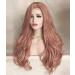 Buy Women's Long Pink Brazilian Wavy Curly Wig - 80s 70s 60s Cosplay Synthetic Hair - International Shipping Available - Buy Online on GoSupps.com