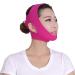 BLUGY Skin Care Roller Post SurgicalS Chin Strap Neck and Chin Compression Garment Wrap Face Slimmer (Hot Pink One Size) Hot Pink One Size