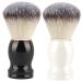 Minkissy 2st manual shaving brush men stand in front of razor brush mustodle-shaving tools Razor brush for men beard brush bare turf brush soap clean fiber wool care needs man