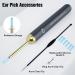 NIUQICT Ear Cleaner 1080P Camera with Lights - Ear Wax Removal Tool Kit 9 Pcs - Wireless Otoscope for Kids, Adults & Pets - Golden Black - Buy Online on GoSupps.com