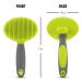 Retractable Slicker Brush for Cats and Dogs - Pet Hair Grooming Brush with Soft Grip Handle - Buy Online on GoSupps.com