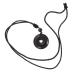 Oatipho necklace with safety buckle necklace hatching hat obsidian a necklace festival supply crystal necklace portable pendant safety button accessories 3x3x1cm black