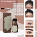 Brown Black Eyebrow Stamp Stencil Kit with 24 Reusable Thick & Thin Brow Stencils - Pomade Eyebrow Shaping Definer Set - Buy Online on GoSupps.com