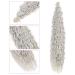 26-Inch Deep Twist Crochet Hair - Ombre Kinky Curl Braided Extensions - Silver/Gray 3 Pack - Buy Online on GoSupps.com