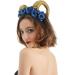 amangul Halloween Hair Accessories Ox Sheep Horn Headband Rose Flower Headdress - Buy Online on GoSupps.com