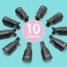 Mylee 10 PCs Soak Off Nail Clips Set Acrylic Nail Art Remover Plastic Reusable Gel Nail Polish Remover Clips For Home and Professional Salon Use on all Finger Types to Give a Pristine Finish - Buy Online on GoSupps.com