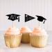 GYORI Graduation Hat Cupcake Toppers - Set of 10 Decorative Cake Toppers with Toothpicks for Birthday and Graduation Parties 10 Pcs - Buy Online on GoSupps.com
