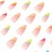 24pcs Almond Press on French False Nails Set with Glue - Multicolor Full Cover Acrylic Fake Nails for Women and Girls Nail Art - Buy Online on GoSupps.com